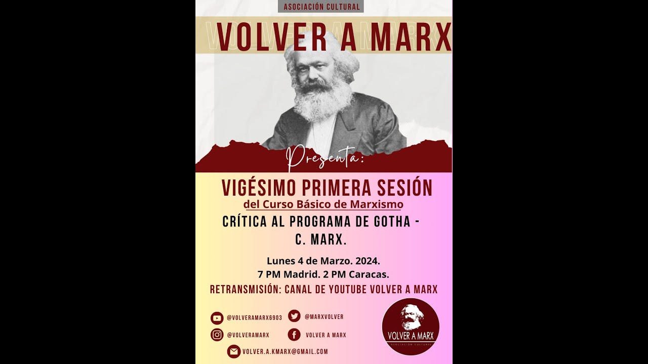 Curso básico de marxismo. Sesión 21. Crítica al Programa de Gotha