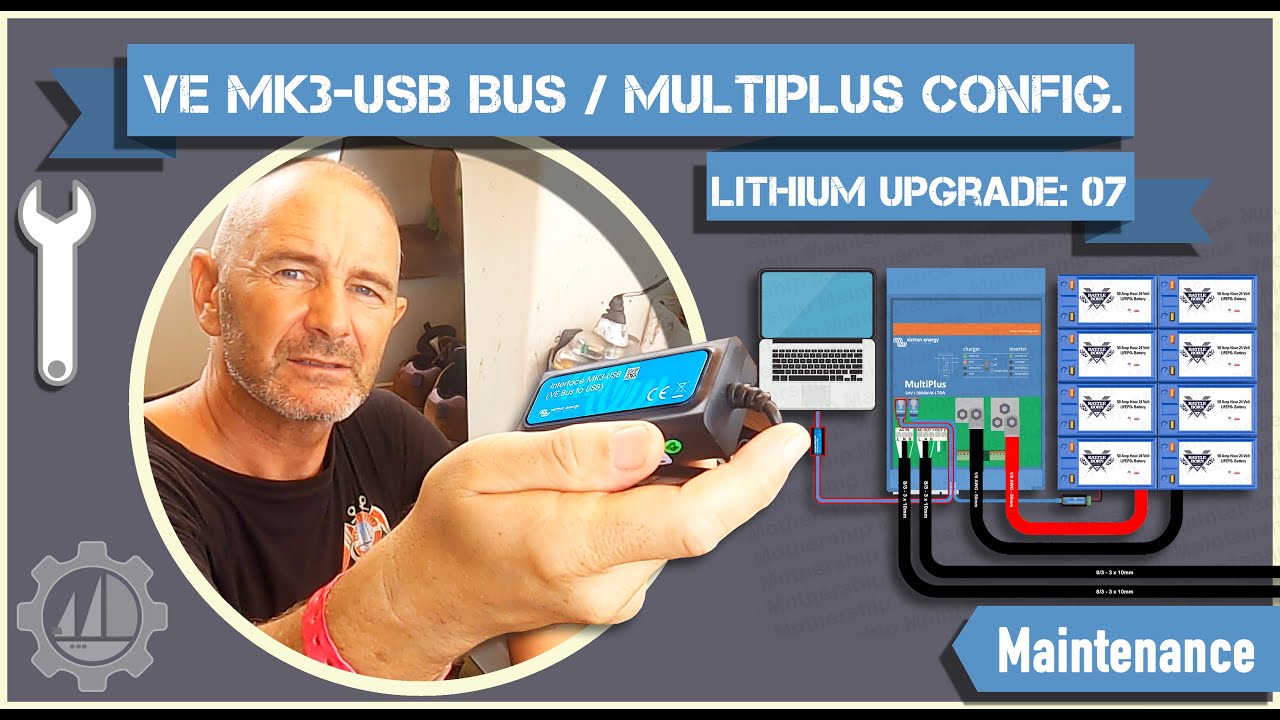 Конфигурация #Victron Multiplus с использованием USB-интерфейса Mk-3. Обновление литиевой батареи 07