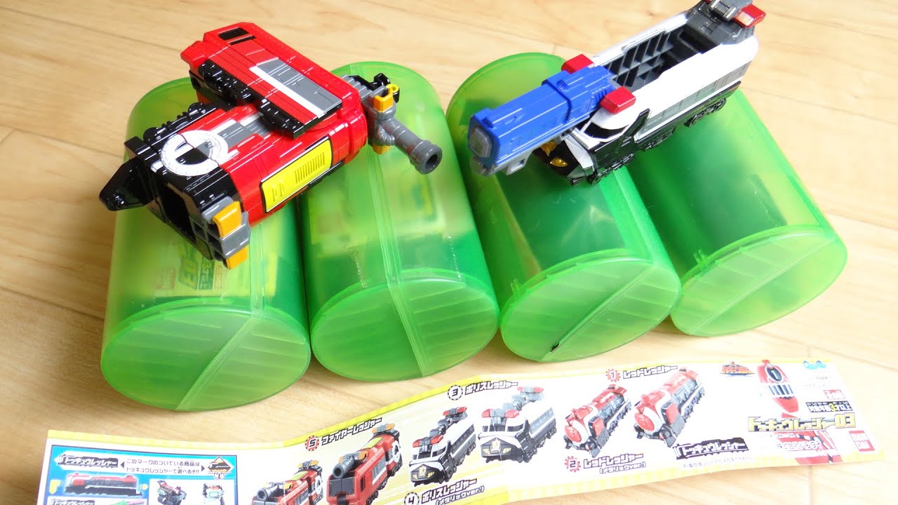 不均一アソート事件でポリス出動！ガシャポン トッキュウレッシャー03弾 全6種 1回400円 ポリス ファイヤー レッドレッシャー レビュー！メタリックVerもラインナップ トッキュウジャー