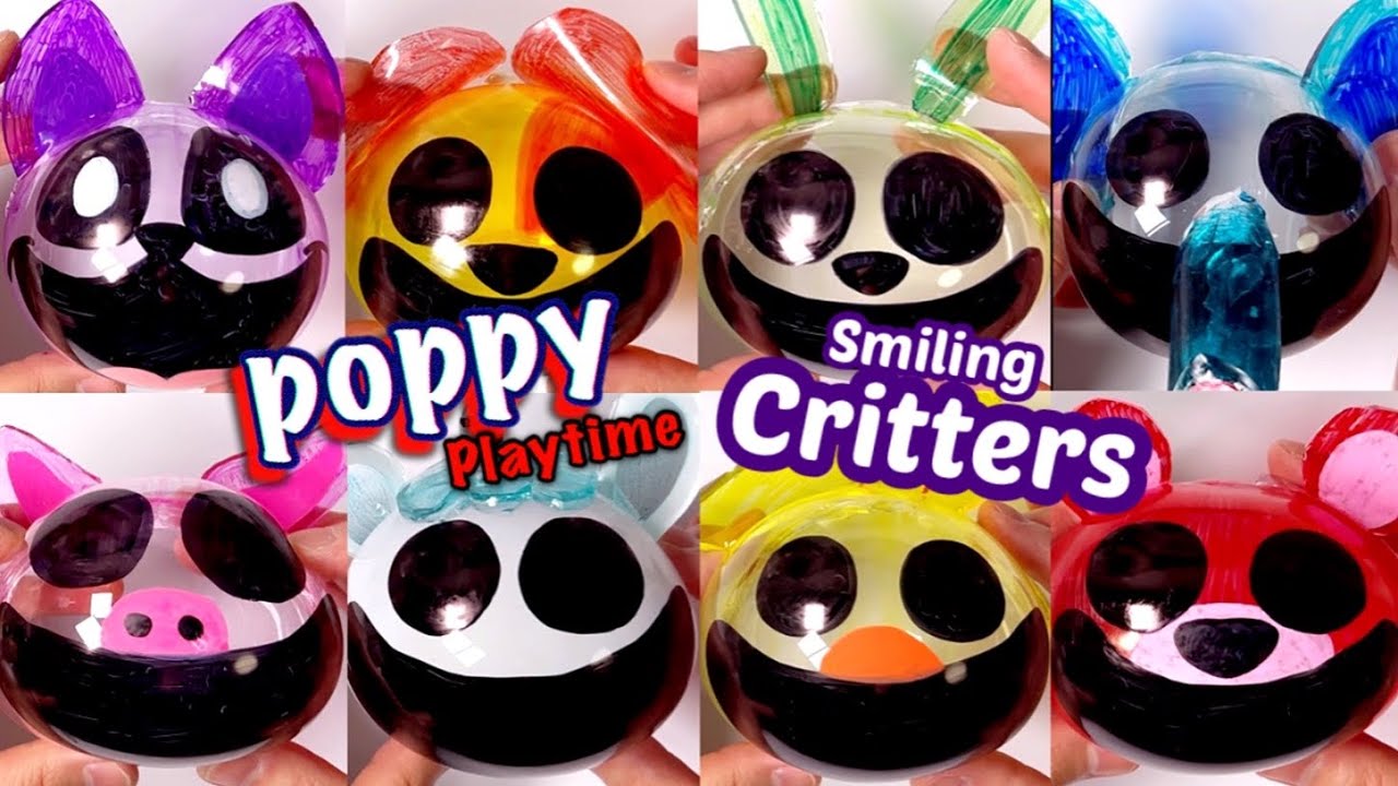 파피 플레이타임 ❤️스마일링 크리터즈💙 테이프공 모아보기 - DIY Poppy Playtime ❤️Smiling Critters💙 Nano Tape Bubbles!