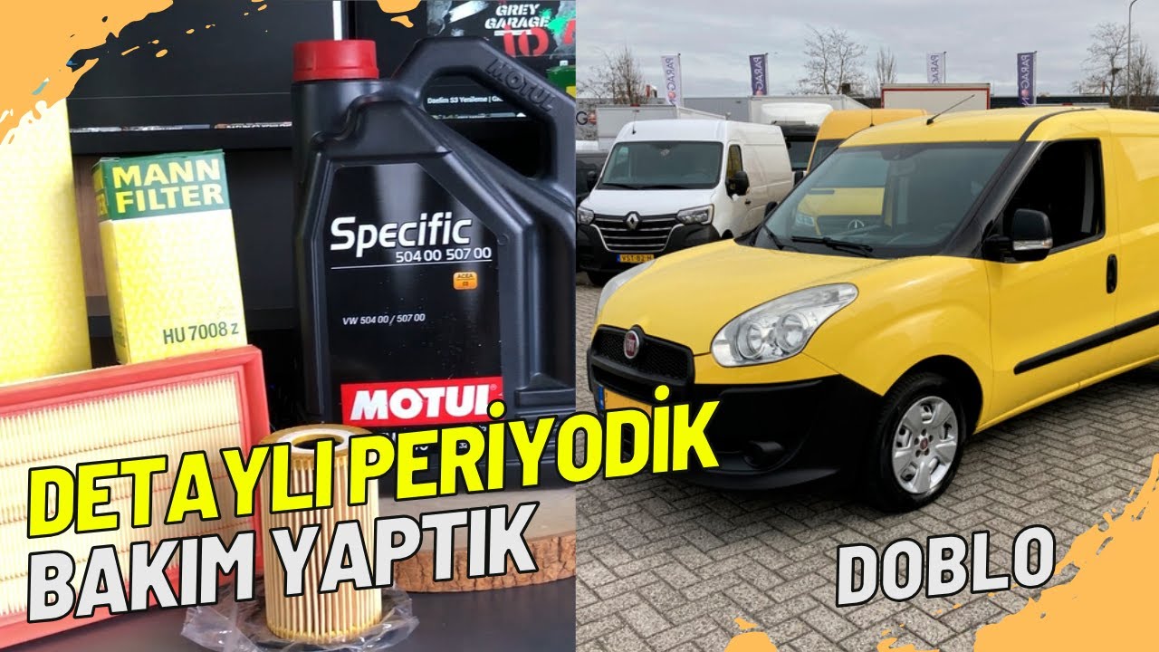 250.000 KM'de Doblo Periyodik Bakım | Yağ,Hava,Mazot,Polen,Yağ Filtre Değişimi P0116 Arıza