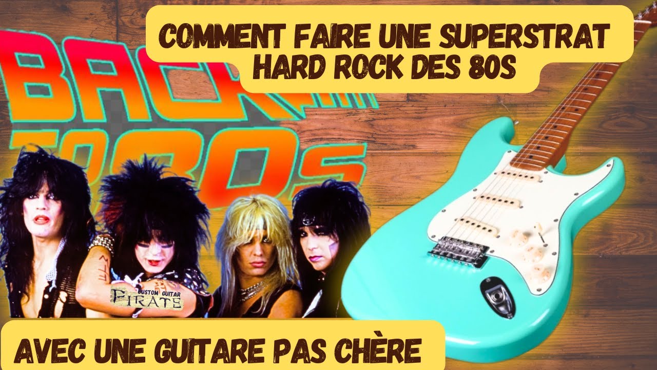 MEGA upgrade :JetGuitars JS300 en SUPERSTRAT Hard Rock des 80s !