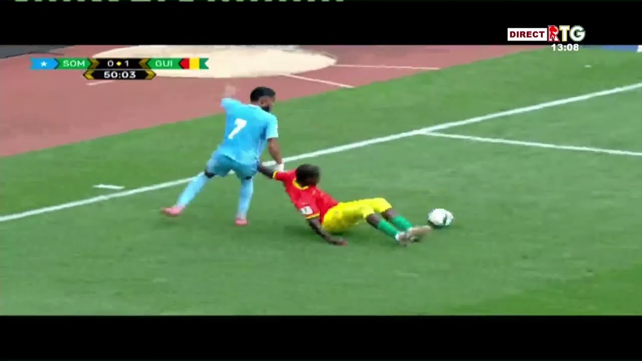 2ème Période SOMALIE 0 - 2 GUINEE . 'LES ÉDITIONS DE LA RTG GUINÉE 224