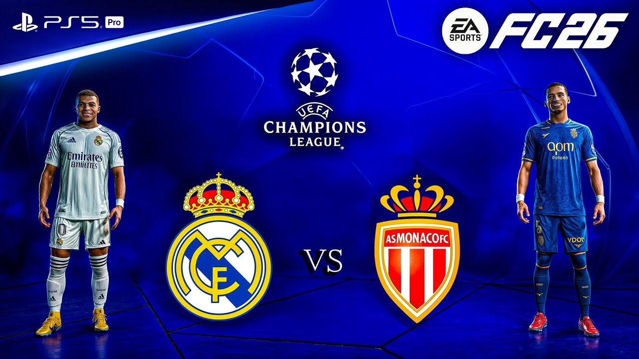 FC 26 - Real Madrid vs. AS Monaco - UEFA Champions League 25/26 Full Match | PS5™ Pro [4K60]
