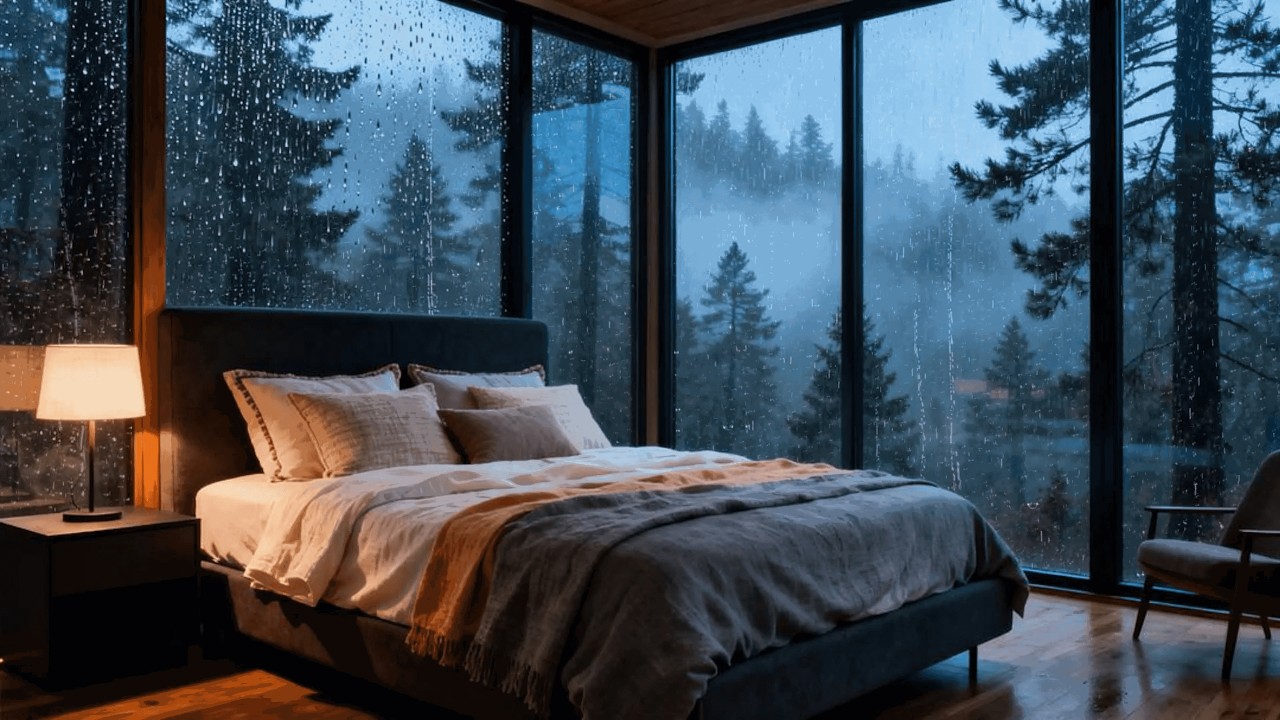 Soothing Rain & Gentle Piano 🌙 Calming Music for Deep Sleep, Relaxation and Anxiety Relief