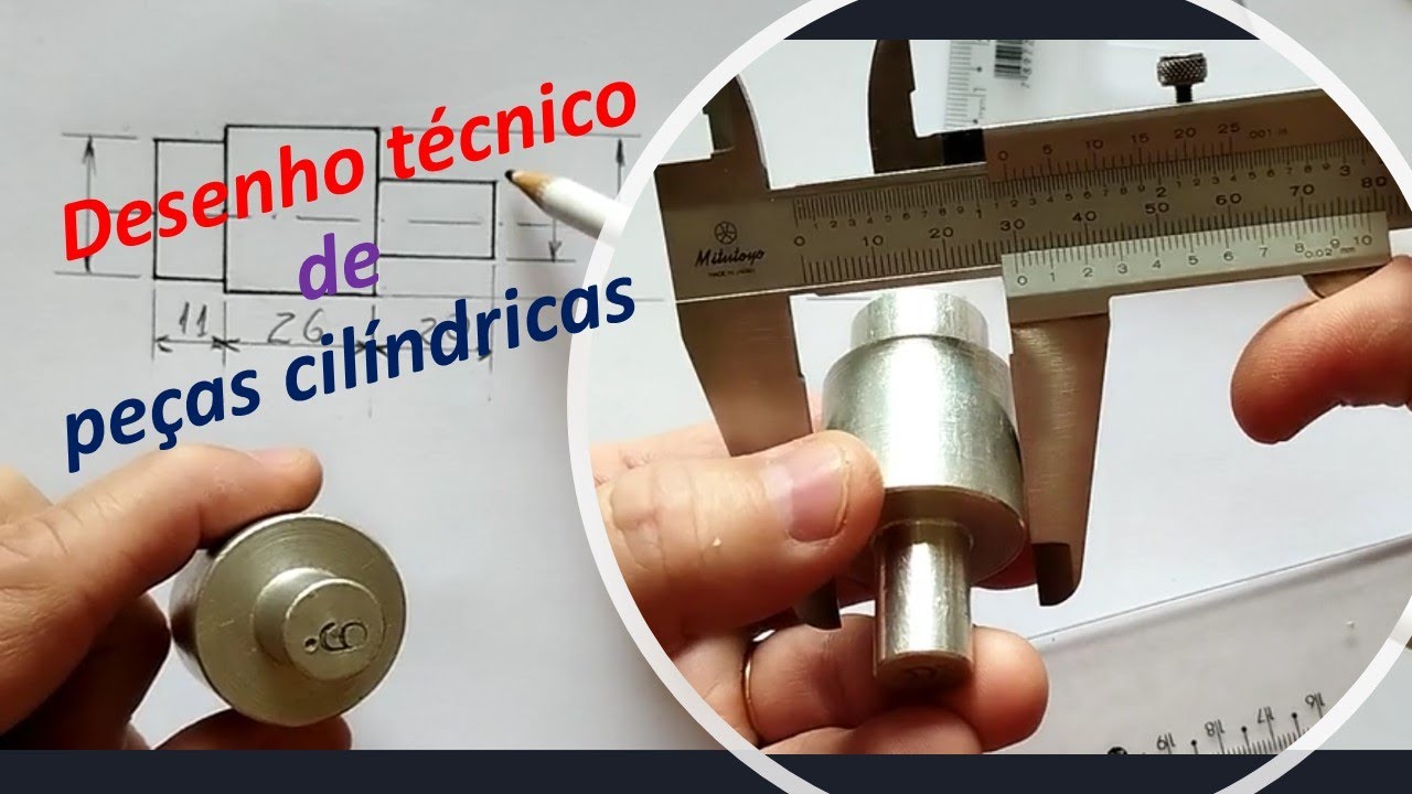 AULA 1 -  como criar DESENHOS TÉCNICOS de PEÇAS CILÍNDRICAS
