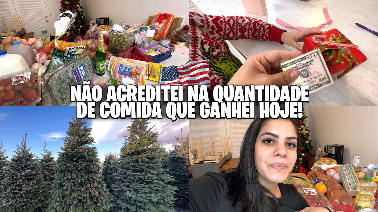 PASSEI NA LOJA DE ÁRVORES, GANHEI PRESENTES E COMIDA DE GRAÇA! 😱✨