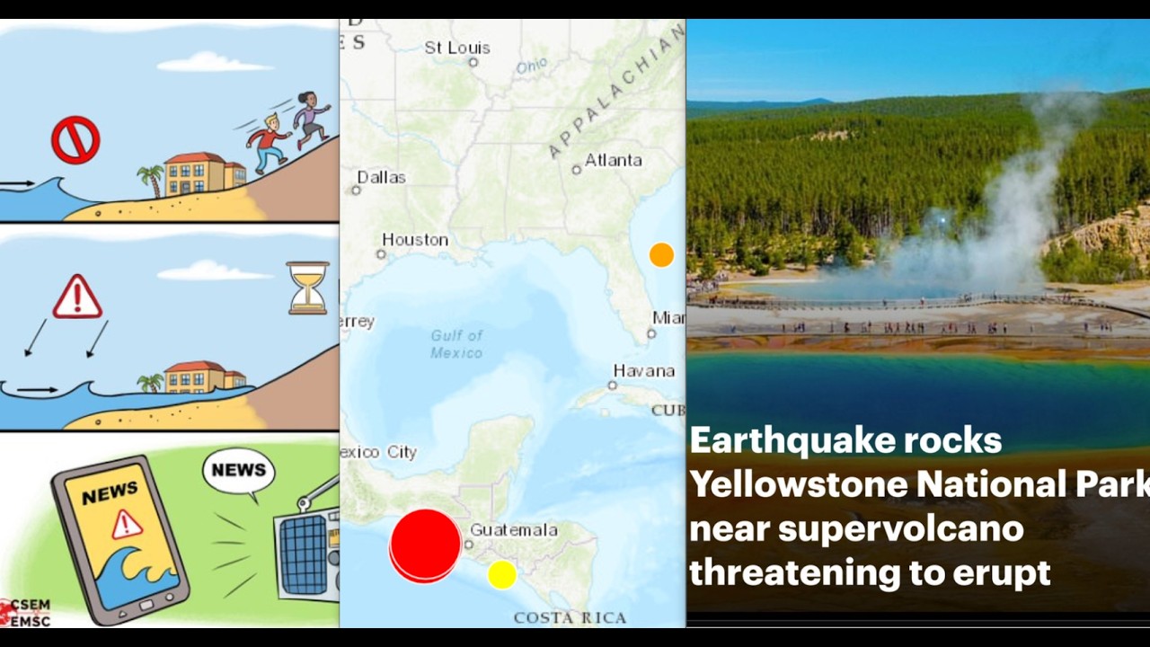 'Tsunami Threat': Big 7.4M Earthquake Hits Mexico's Coast, Yellowstone and Florida Mystery Quake