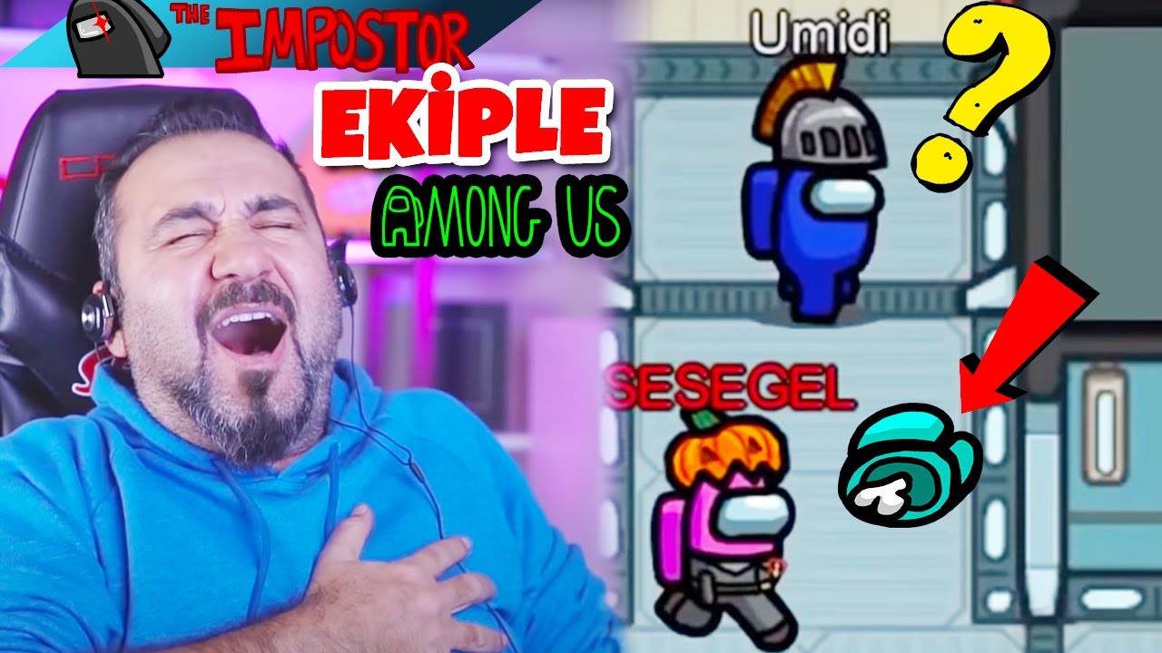 GÖZÜNÜN ÖNÜNDE KESTİM AMA GÖRMEDİ! SUÇU ÜMİDİ'YE ATTIM! | EKİPLE 10 YOUTUBER AMONG US OYNUYORUZ