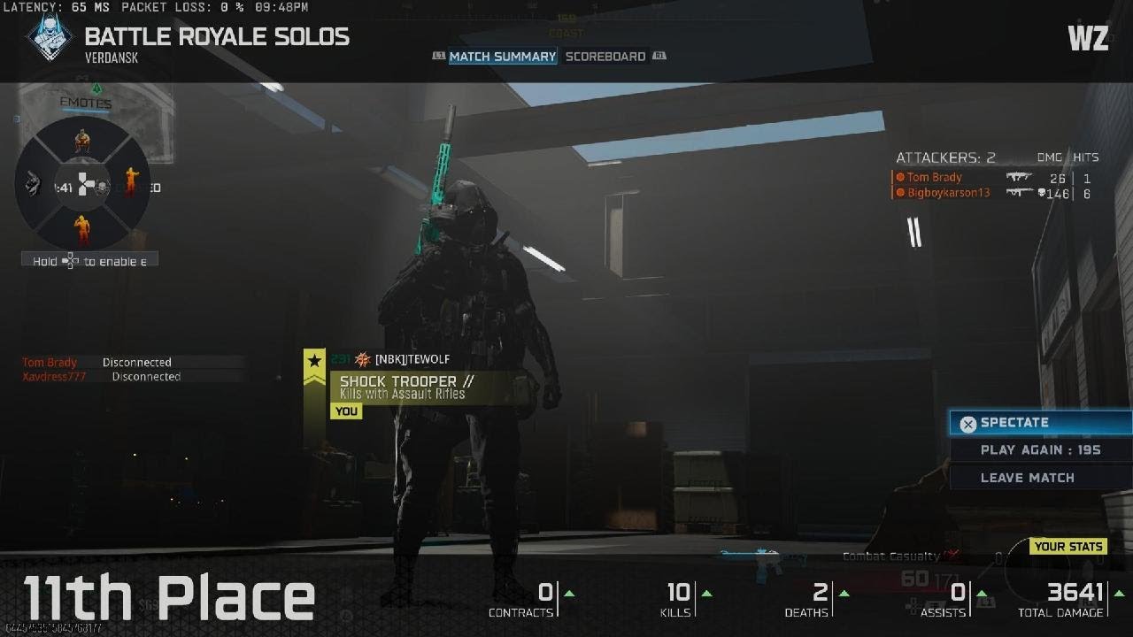 Call of Duty_Warzone BR Solos 10&2 11th Place