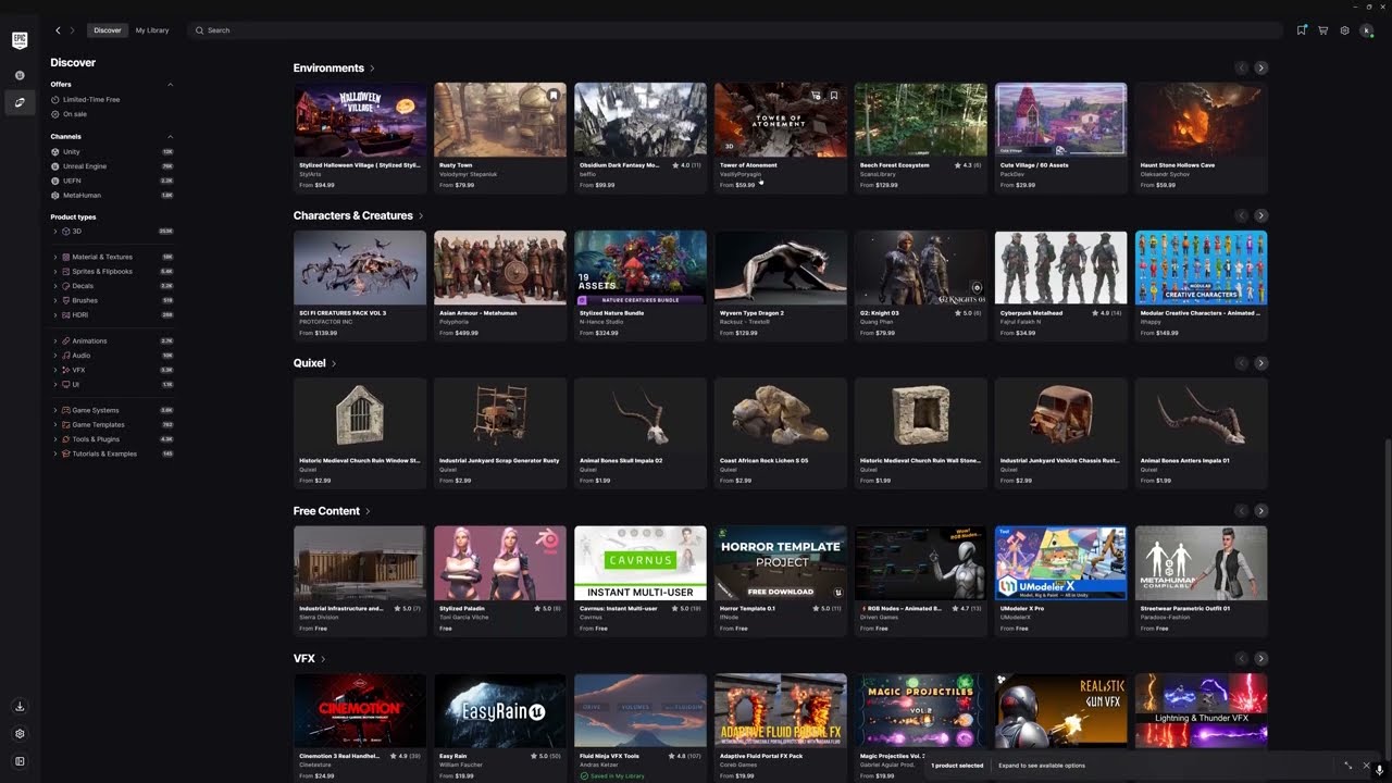 Fab Integration into Epic Games Launcher