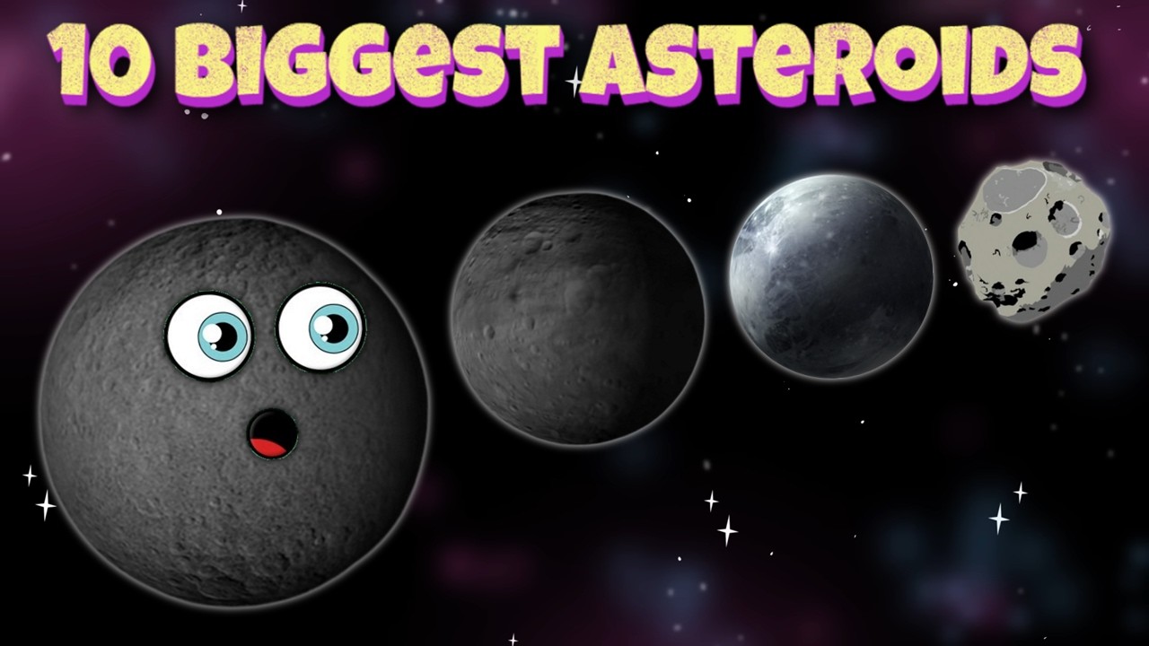 Size Comparison Of The 10 Biggest Asteroids In Our Solar System! | Orion SciGeo
