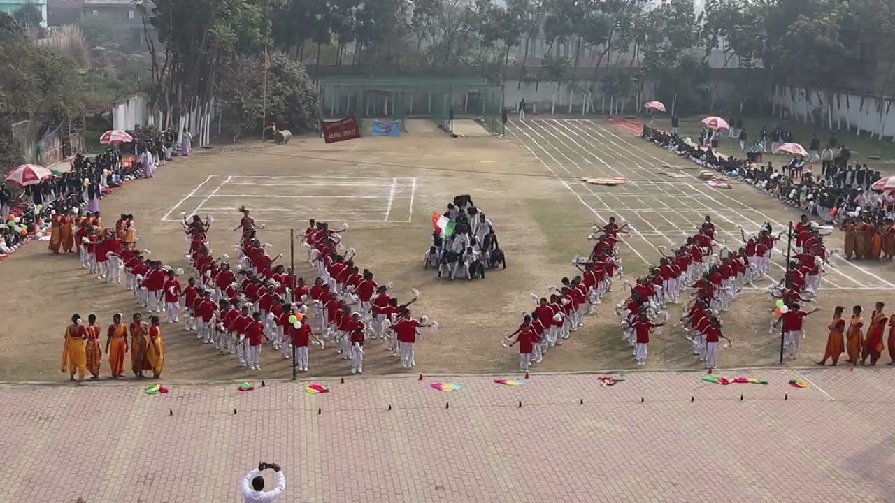 Annual sports day 2026 200 students dance performance | choreography by Deepak Sharma