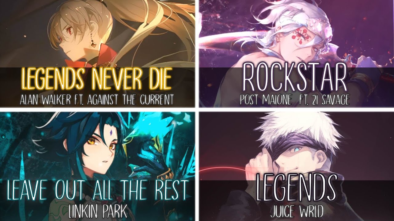 [Switching Vocals] -  Legends Never Die/Rockstar/Leave Out All The Rest/Legends (Kill_mR_DJ mashups)