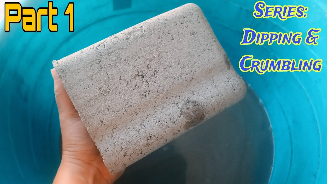 Series: Dipping & Crumbling Part 1| Pure cement reforms crumbling in water