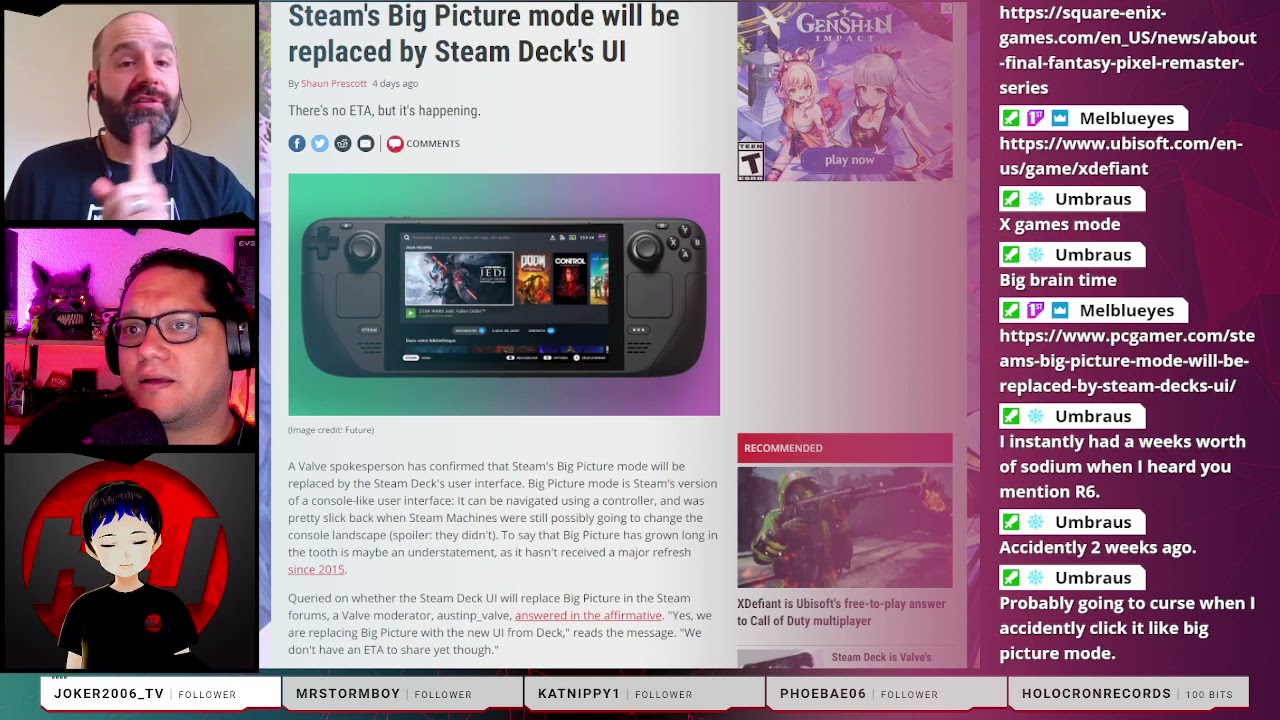 Game News Live: SteamDeck Big Picture Mode Changes