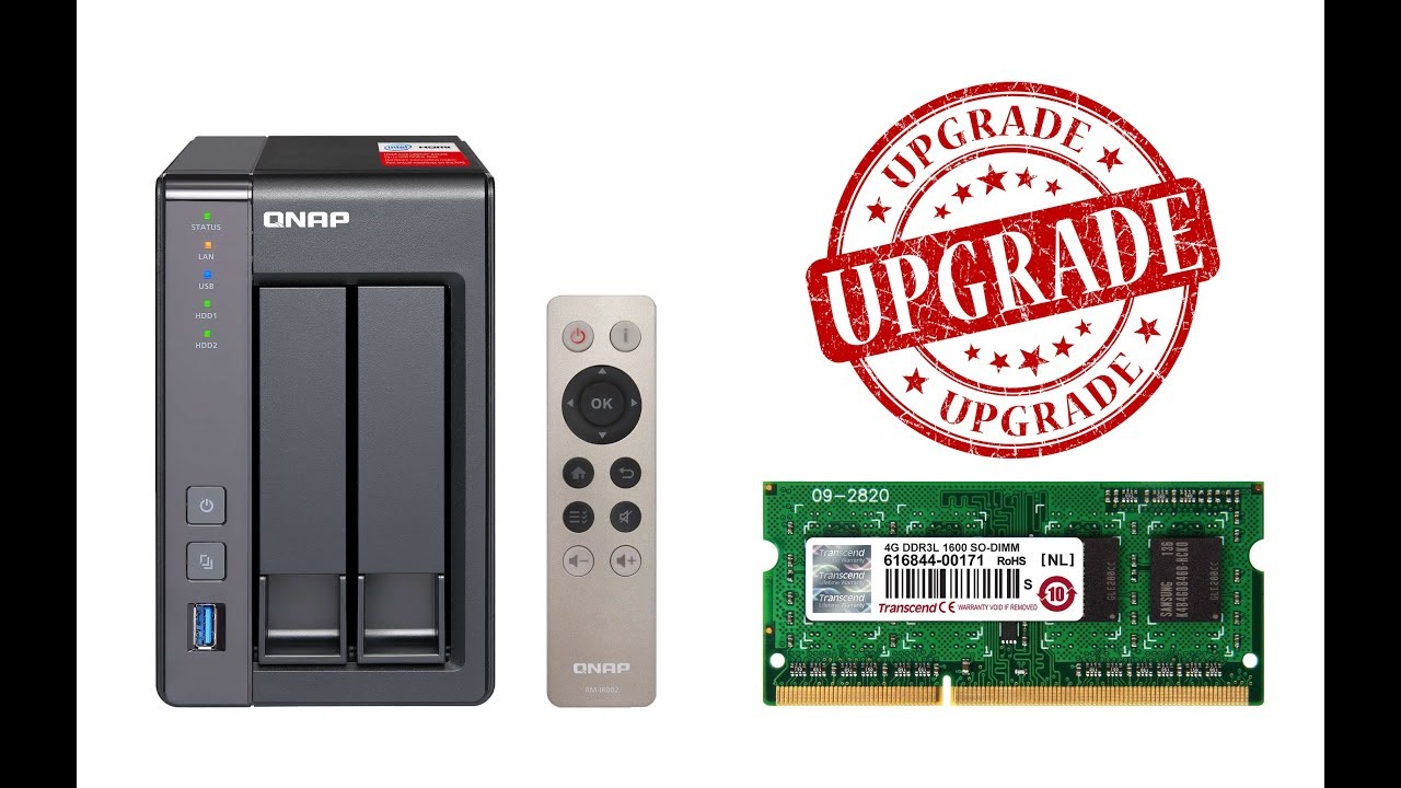 QNAP TS 251+ 2 Bay Next Gen Personal Cloud NAS Media Transcoding - Upgrade Ram