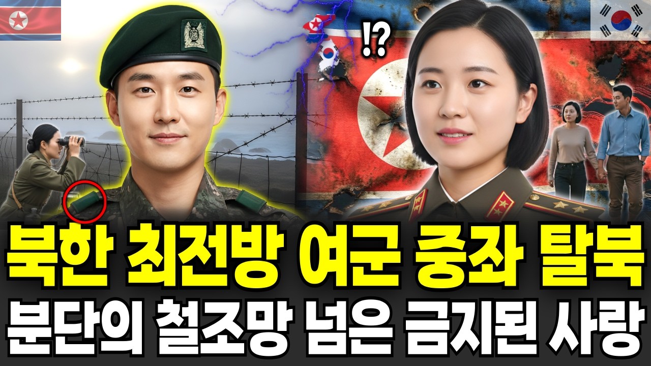 북한 최전방 NLL 여군 장교 탈북. 철책 너머 쓰러진 남한 장교를 본순간 죽이면 영웅, 살리면 반역. 철조망 넘은 금지된 사랑. 탈북이야기ㅣ탈북사연ㅣ탈북민사연ㅣ북한이야기ㅣ북한사연