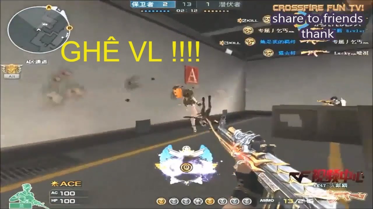 [CrossFire Fun TV]  ↕ CrossFire - Best highlight của cao thủ 70 kg | CF China