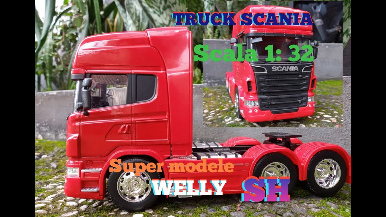 UNBOXING WELLY 1: 32 / DIECAST TRUCK SCANIA V8 R730