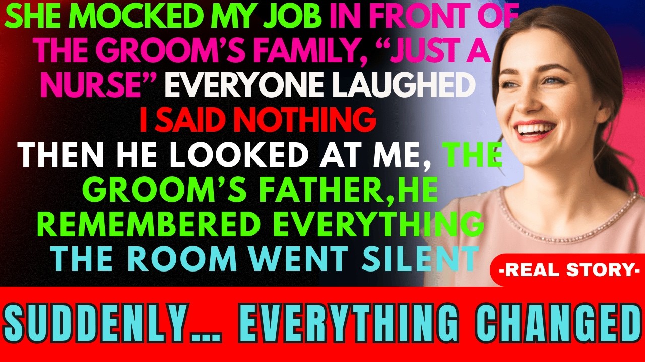 My Stepsister Called Me “Just a Nurse” at Her Wedding — Then the Groom’s Father Stood Up...