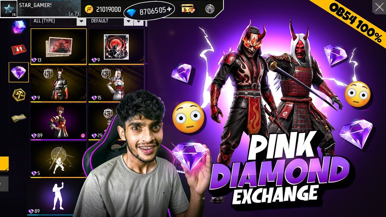 PINK DIAMOND RETURN 😱 Free Fire Max