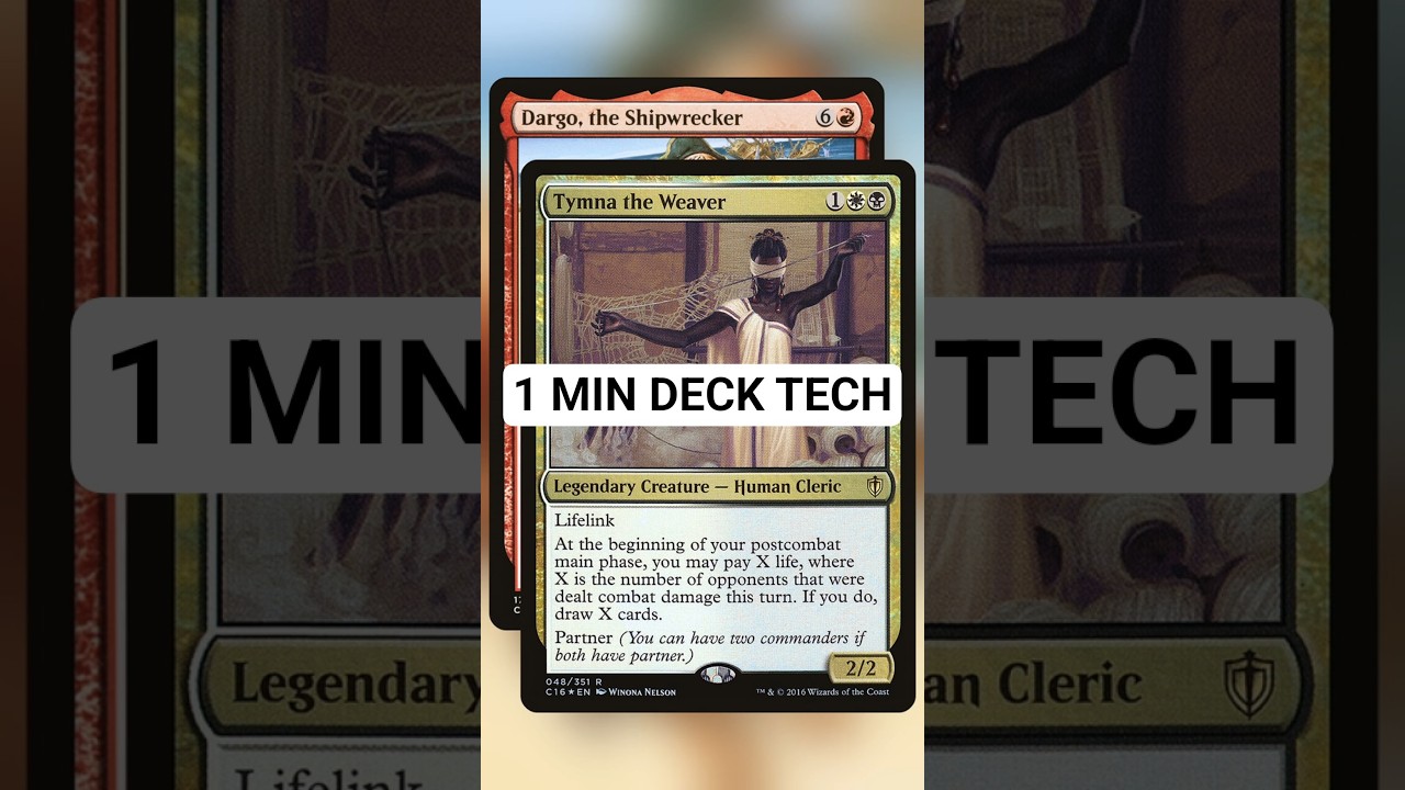 Tymna Dargo | 1min Deck Tech | #shorts #mtg #magicthegathering #edh #cedh