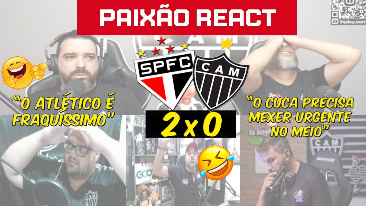 REAÇÕES DA TORCIDA DO ATLÉTICO NA DERROTA PRO SÃO PAULO  - SÃO PAULO 2 X 0 ATLÉTICO MG - BRASILEIRÃO