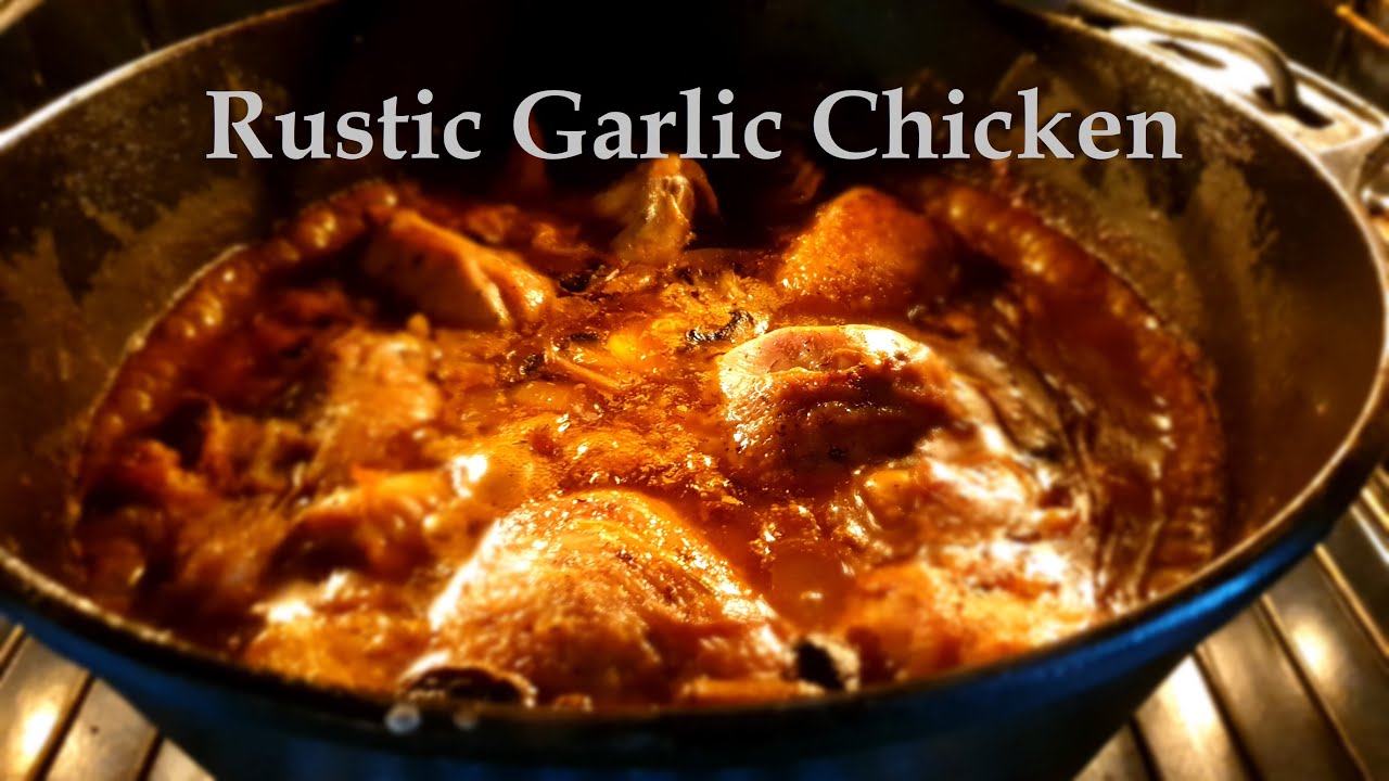Rustic garlic chicken - Healthy & delicious - Hoender resepte