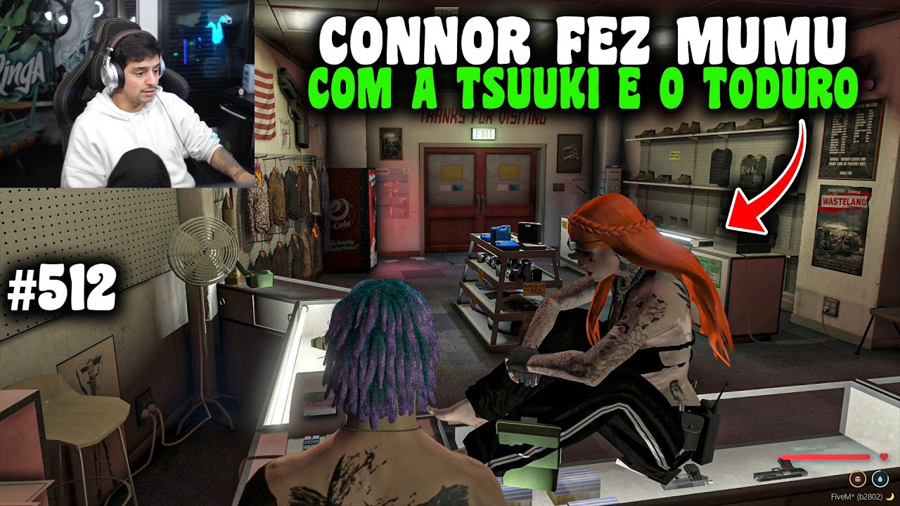 CONNOR FEZ MUMU JUNTO COM A TSUUKI E O TODURO! EP 512