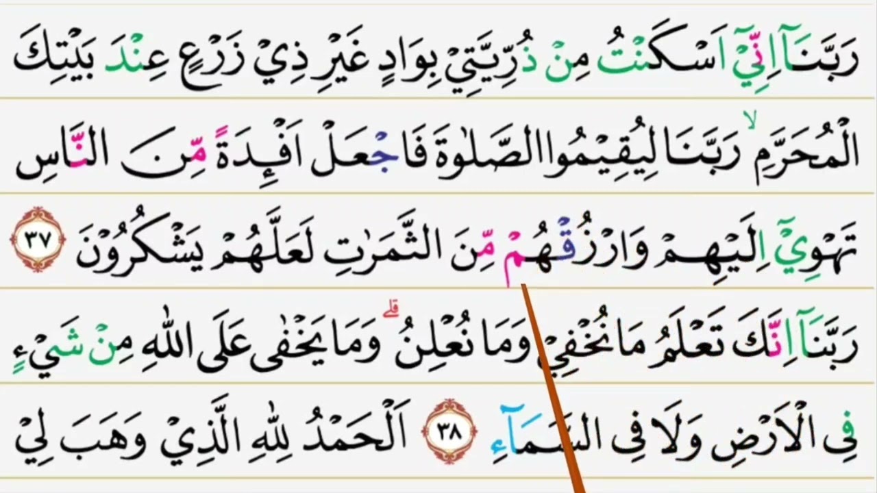 Belajar tilawah surat Ibrahim ayat 35-41
