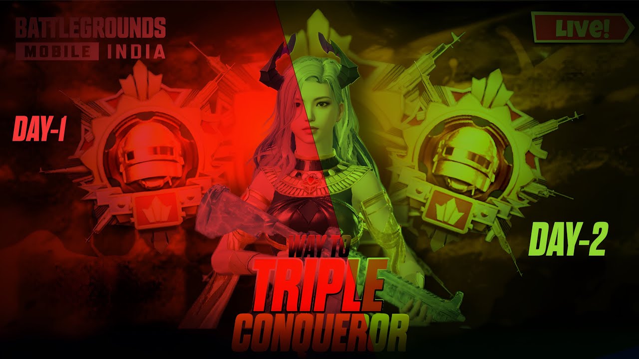 Day 1&2 of Pursuing TRIPLE CONQUEROR in BGMI | @CRXISLIVE | #bgmi #pubg #rankpush #conquerorpush