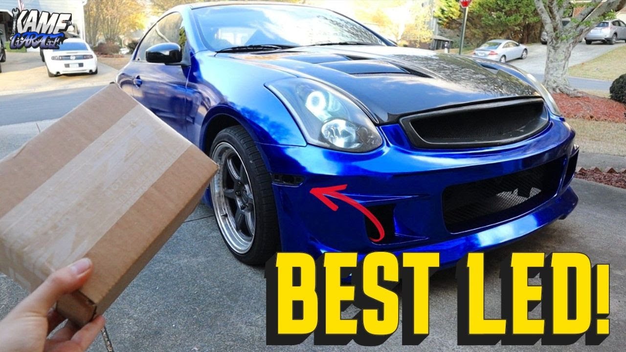 Лучшие светодиодные боковые габаритные огни для G35 Coupe! (Z1 Motorsports)