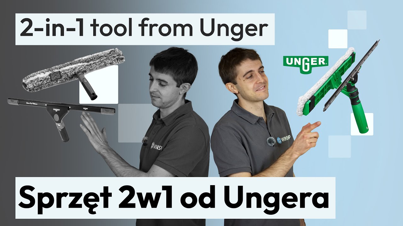 Narzędzie do mycia okien z kija i z ręki | Unger Visa Versa Pro