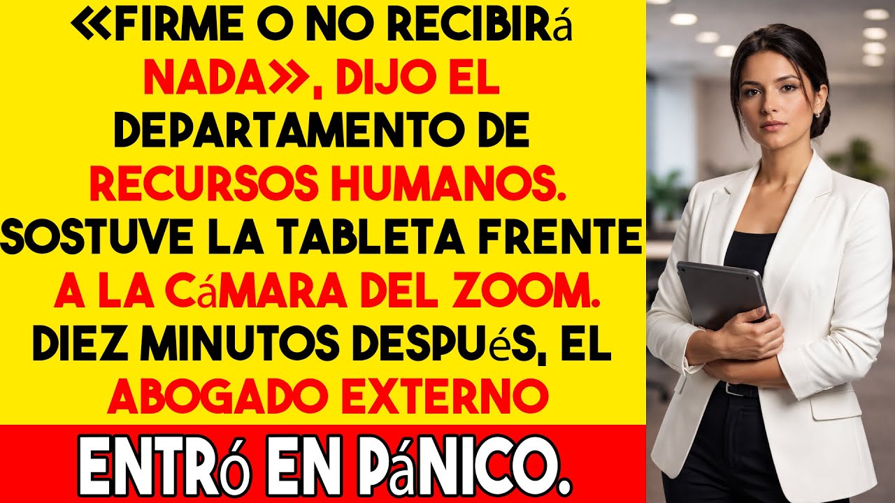 Me obligaron a firmar en Zoom… pero la grabación lo cambió todo