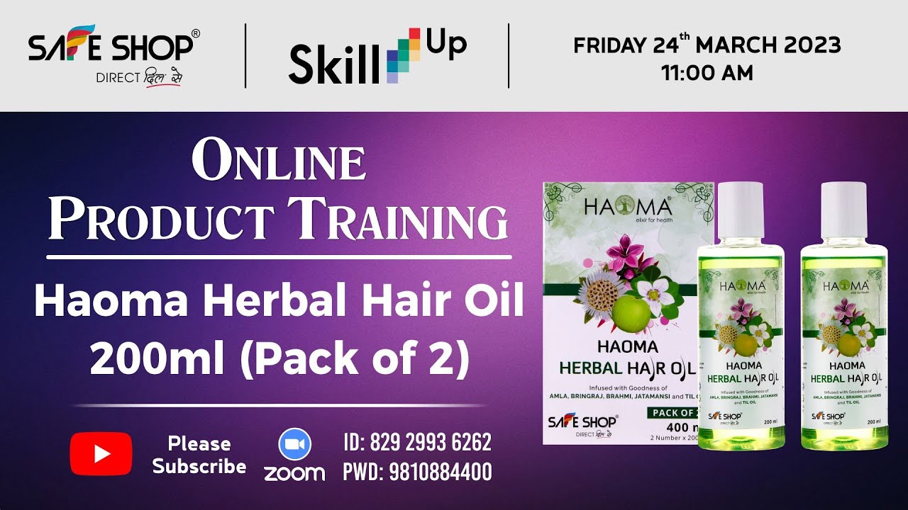 Haoma Herbal Hair Oil 200ml || SAFE SHOP INDIA | 24-03-2023