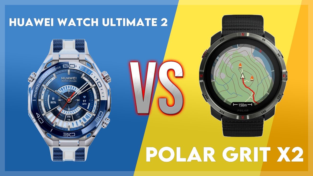 Huawei Watch Ultimate 2 vs Polar Grit X2 Comparison