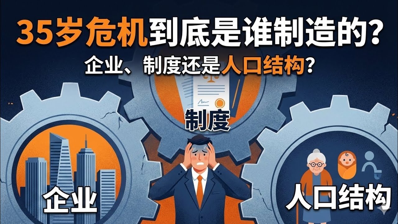 35岁危机到底是谁制造的？企业、制度还是人口结构？#中国 #斩杀线#裁员 #中年危机 #失业 