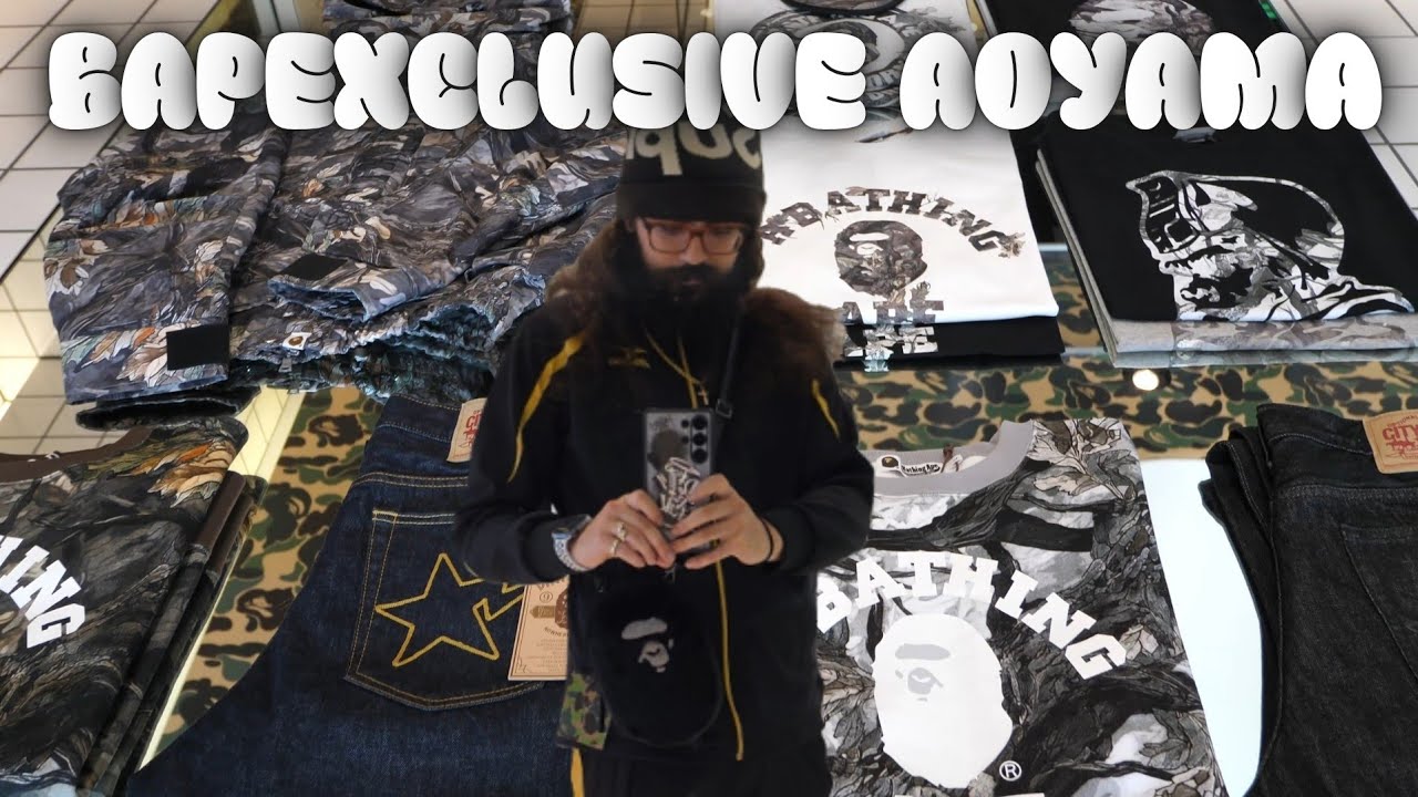 Самый большой магазин Bape в Токио, Япония! 🇯🇵 Эксклюзивный магазин Bape в Аояме 😱 Полный обзор