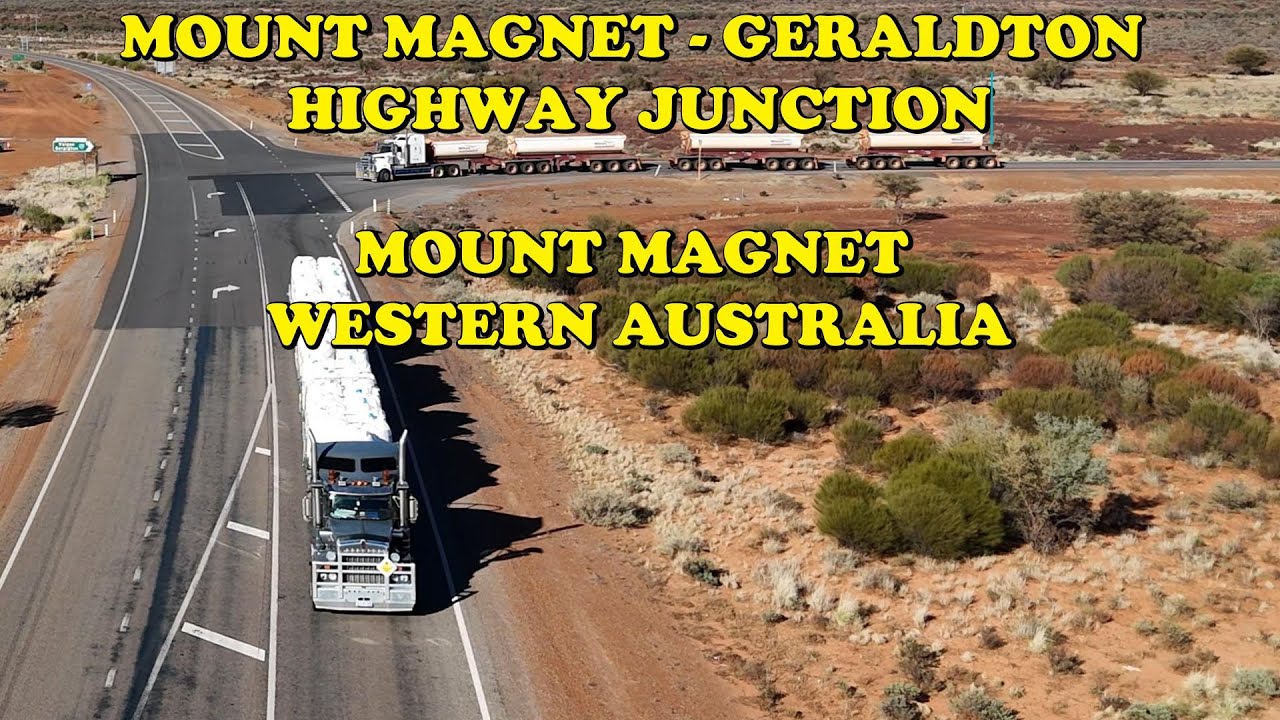 MOUNT MAGNET - GERALDTON HIGHWAY JUNCTION #truckspotting #trucking #trucklife