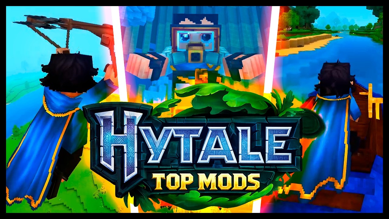 TOP 5 MODS PARA O HYTALE! PLANADOR, BARCOS, EQUIPAMENTOS E MAIS!