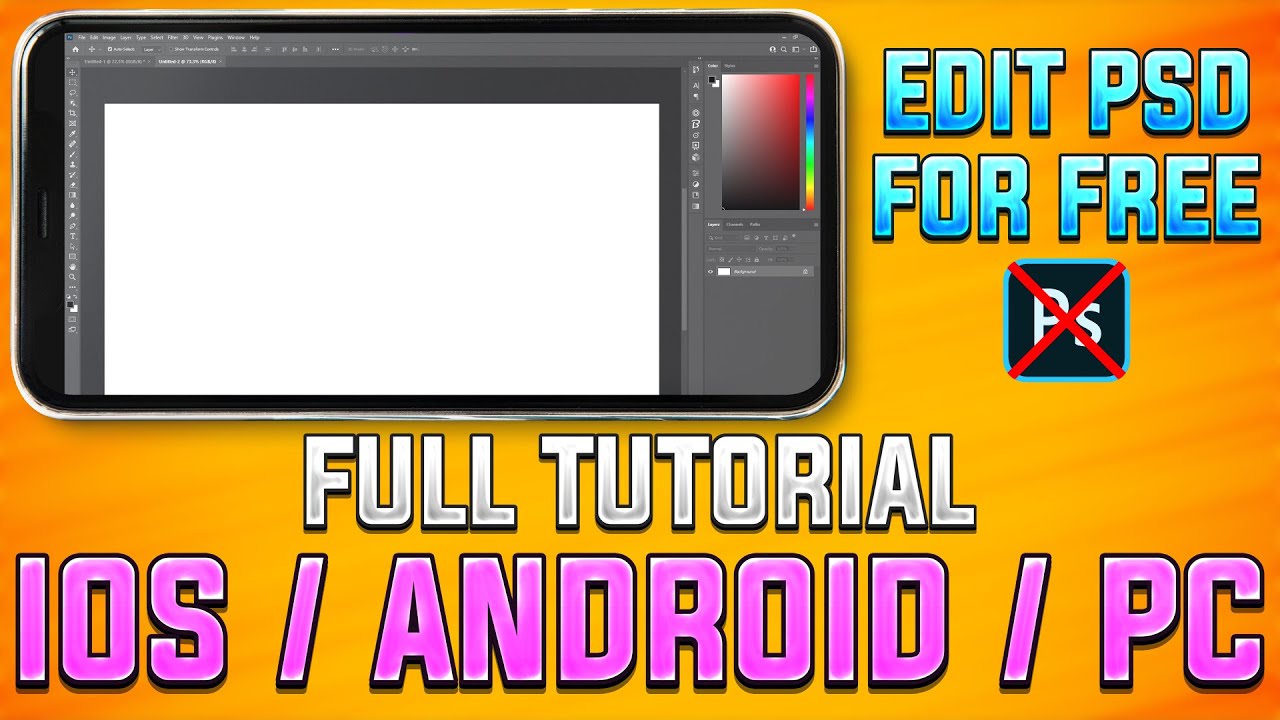 How To Edit PSD Files on Mobile & PC For Free (No Photoshop)