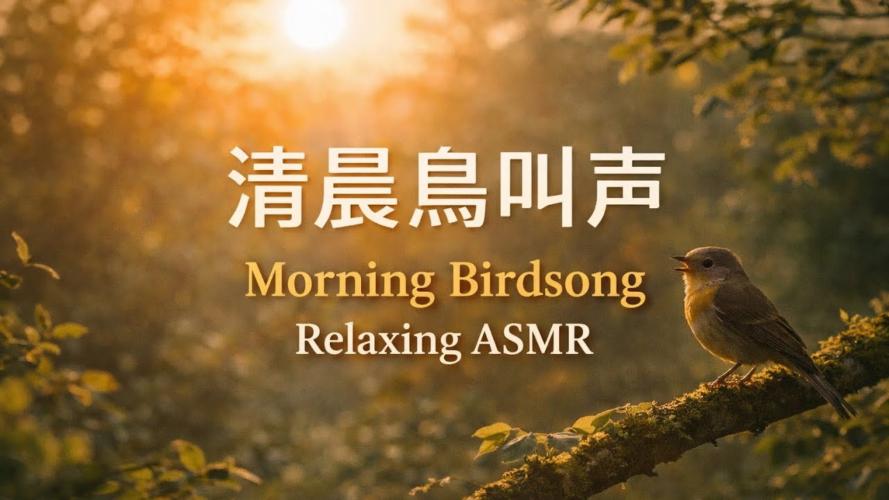 清晨鸟叫声 Morning Bird Sounds ASMR｜温柔自然鸟鸣Gentle Birds Chirping｜放松 · 冥想 · 睡眠 · 专注Relax