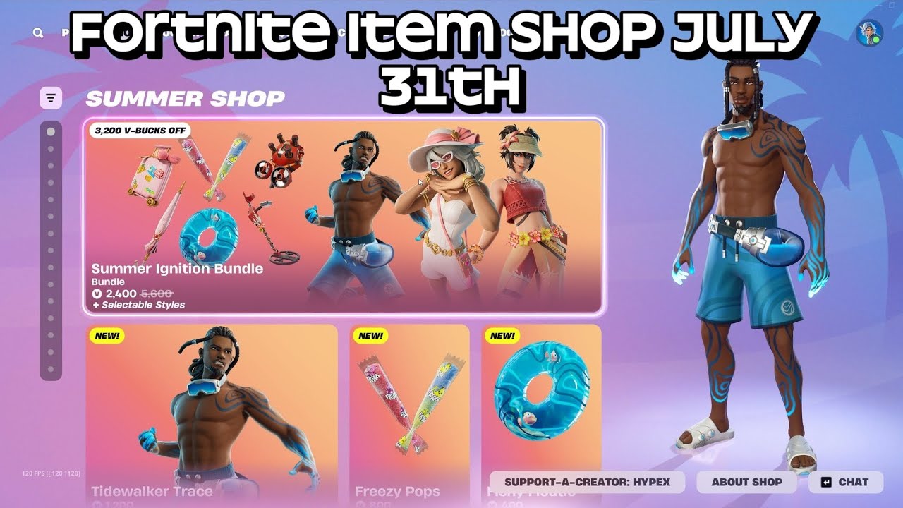 Fortnite Summer Item Shop