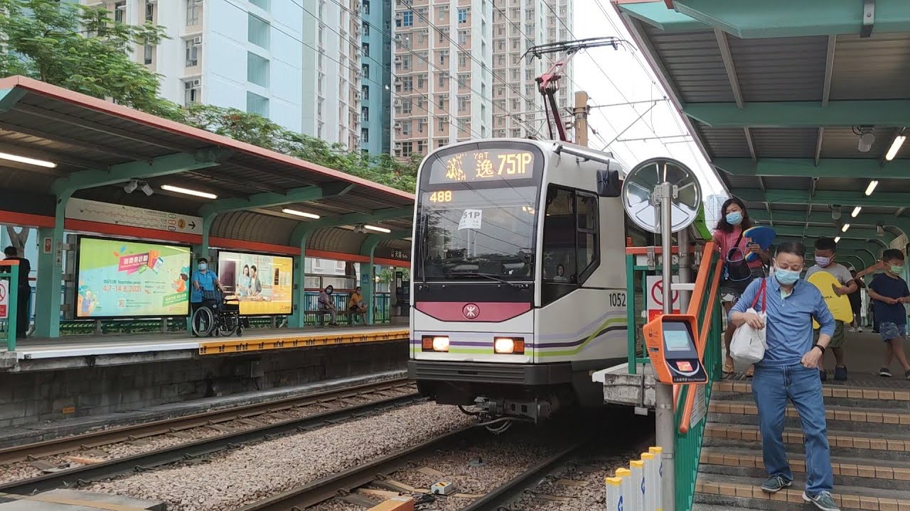 【中秋加推+逆襲番外篇】港鐵輕鐵751P綫 第一期列車 1052 天水圍至天富行車片段