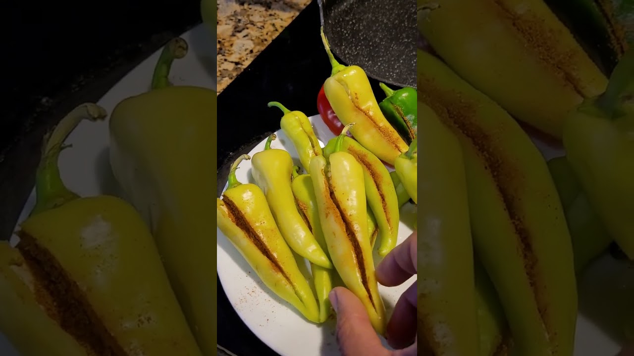 delicious indian style banana pepper recipe 😋