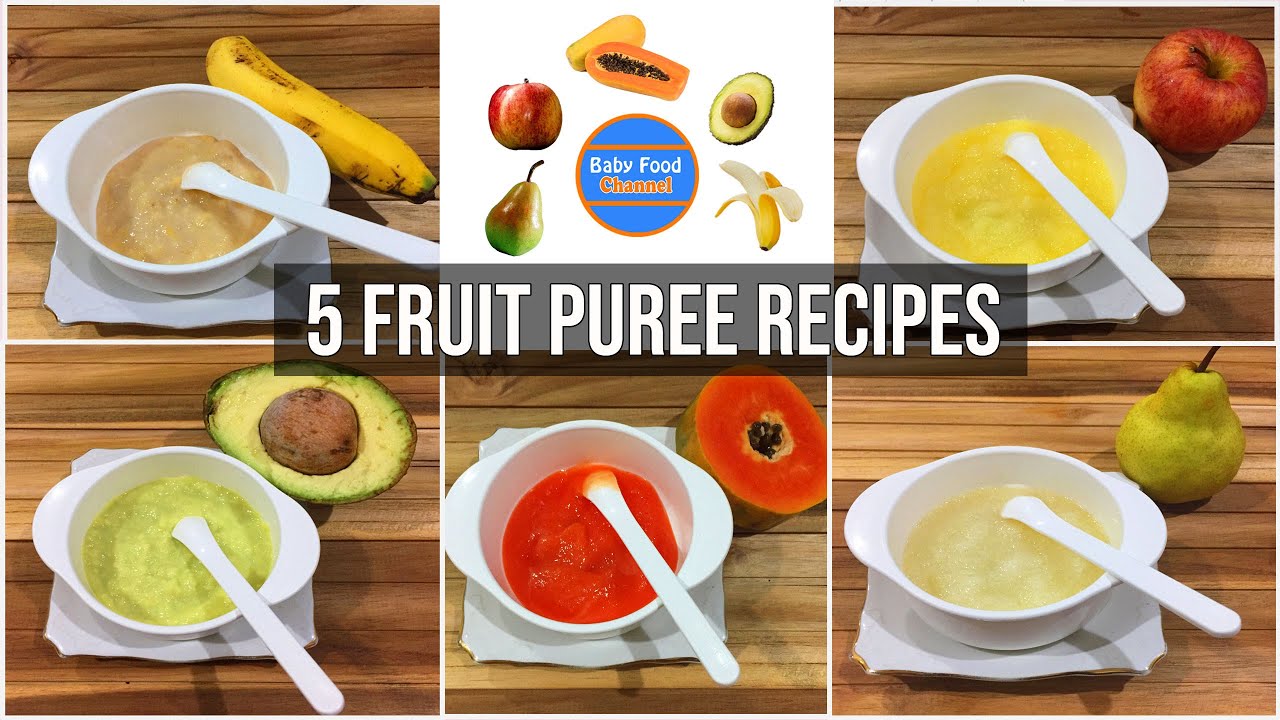 Best baby food for 6 month old - 5 homemade puree baby food