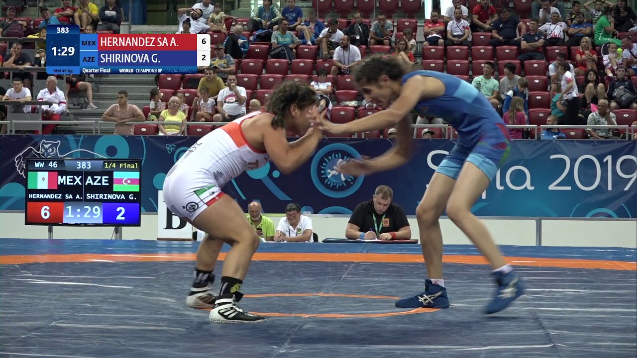 1/4 WW - 46 kg: A. HERNANDEZ SA (MEX) v. G. SHIRINOVA (AZE)