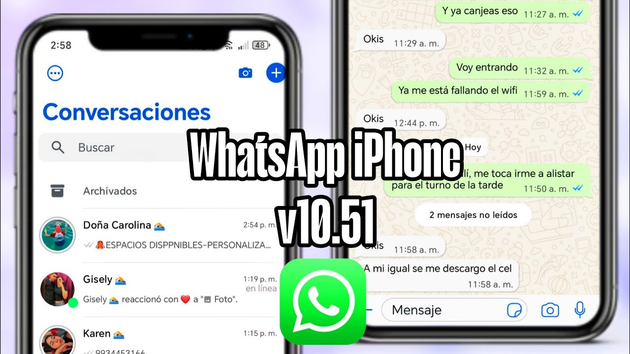 WhatsApp Estilo iPhone ACTUALIZADO para Android &iexcl;Mejorado! RC iOS v10.51