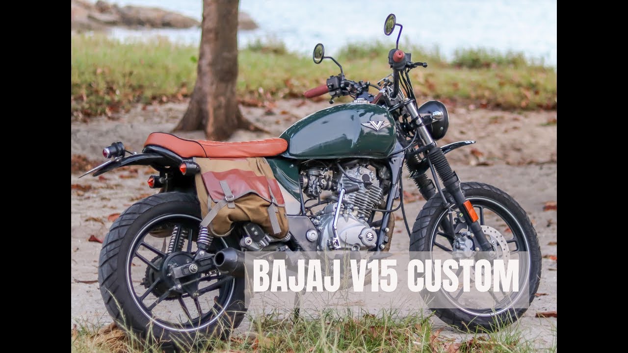 Bajaj V15 Custom to Tracker - Modenas V15 Malaysia - Cafe Racer